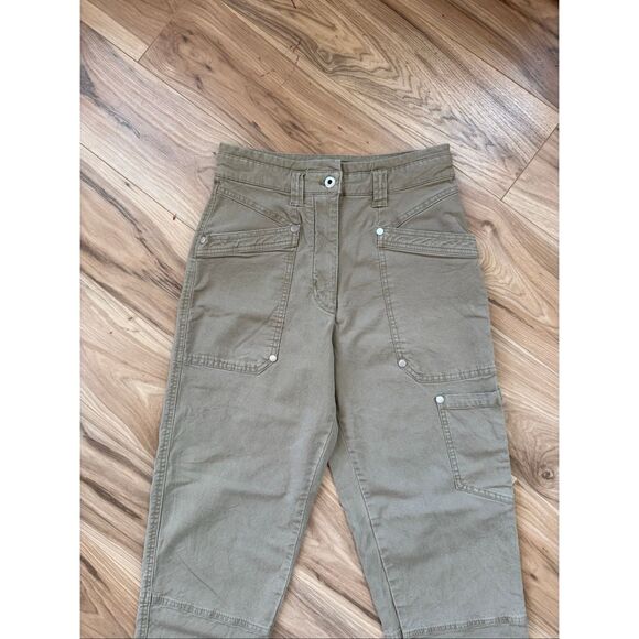 Anthropologie Maeve Womens Moss Green Turner Cargo Utility Pants Pants Size 27 - Picture 6 of 14